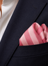 Soft Pink Striped Silk Pocket Square by Monzoro – view 16
