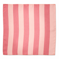 Soft Pink Striped Silk Pocket Square by Monzoro