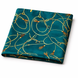 Teal Silk Pocket Square with Golden Ropes by Monzoro – view 9