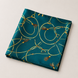Teal Silk Pocket Square with Golden Ropes by Monzoro – view 15