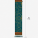 Teal Silk Scarf with Golden Ropes by Monzoro – view 6