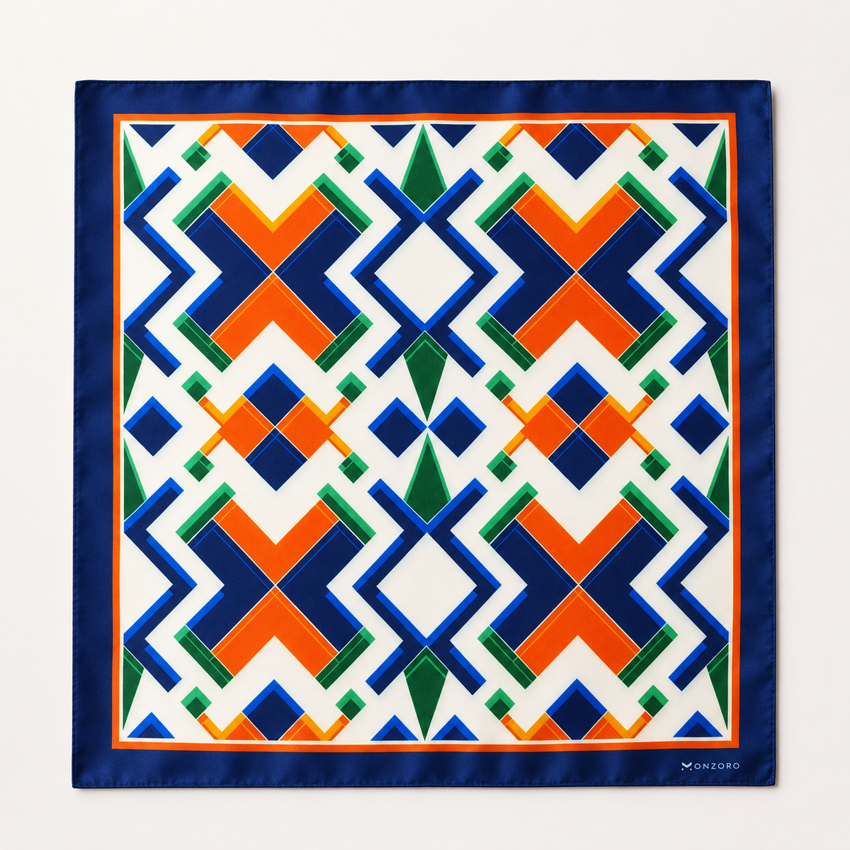Techno Illusion – Silk Pocket Square by Monzoro – view 15