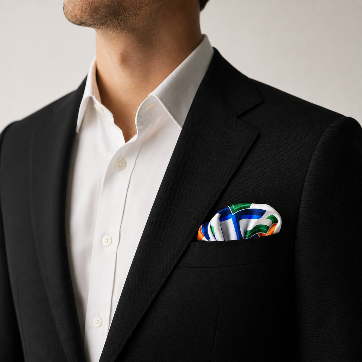 Techno Illusion – Silk Pocket Square by Monzoro – view 18