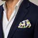 Tropical Birds & Flowers- Silk Pocket Square by Monzoro – view 11