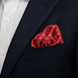 Twinkle Maroon Silk Pocket Square by Monzoro – view 7