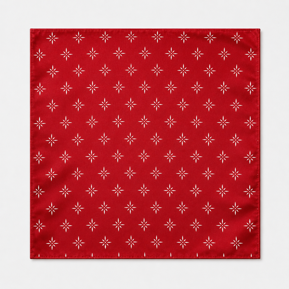 Twinkle Maroon Silk Pocket Square by Monzoro – view 12