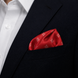 Twinkle Maroon Silk Pocket Square by Monzoro – view 19