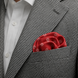 Twinkle Maroon Silk Pocket Square by Monzoro – view 21