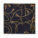 Vintage Black and Gold Stripes Silk Pocket Square by Monzoro – view 8