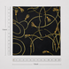 Vintage Black and Gold Stripes Silk Pocket Square by Monzoro – view 20