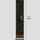 Vintage Black and Gold Stripes Silk Scarf by Monzoro – view 6