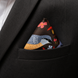 Winter Birds and Autumn Leaves Silk Pocket Square by Monzoro – view 16