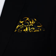 Chinese Floral Art – Silk Pocket Square by Monzoro – view 4