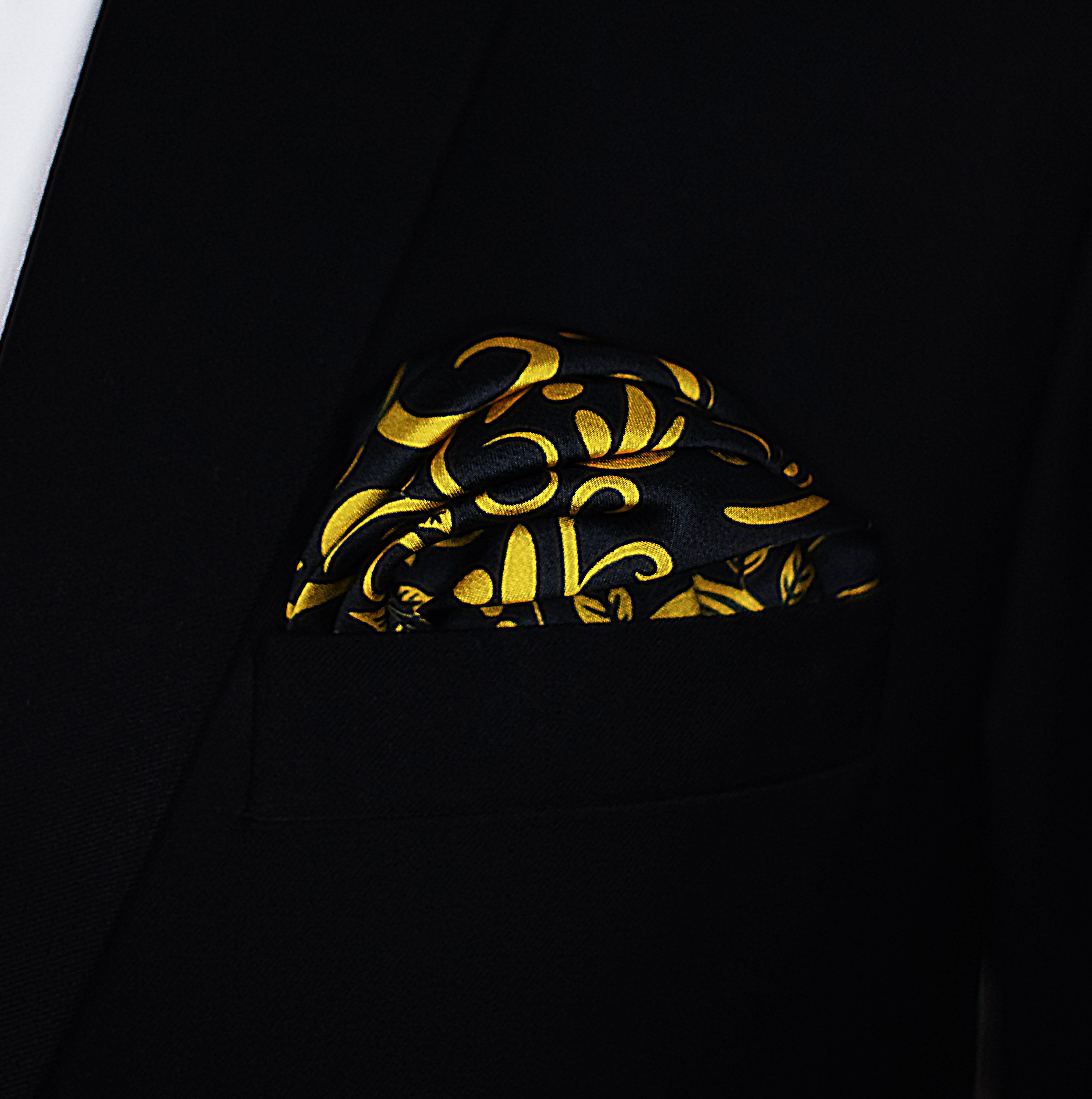 Chinese Floral Art – Silk Pocket Square by Monzoro – view 4