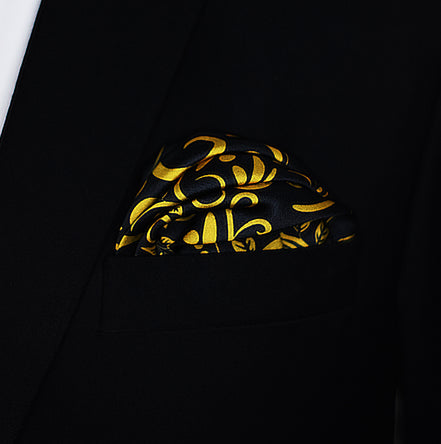 Chinese Floral Art – Silk Pocket Square by Monzoro – view 4