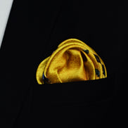 Morning Bird – Silk Pocket Square by Monzoro – view 4