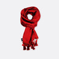 Bordeaux Wine Solid - Silk Men Scarves by Monzoro