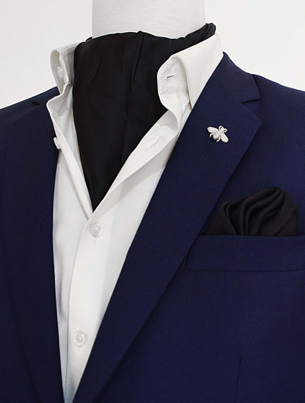 The Black Matter Silk Ascot Set by Monzoro