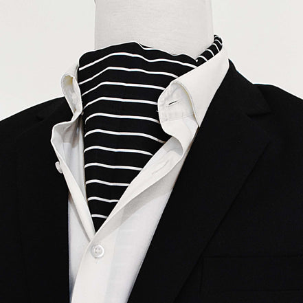 White Cane Crow Silk Ascot by Monzoro – view 4