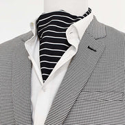 White Cane Crow Silk Ascot by Monzoro – view 6