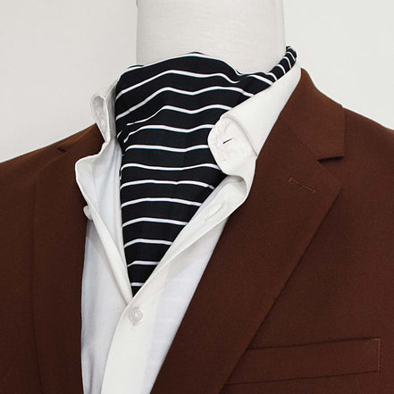 White Cane Crow Silk Ascot by Monzoro – view 5