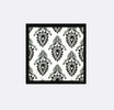 Black & White Turkish Floral - Silk Pocket Square by Monzoro
