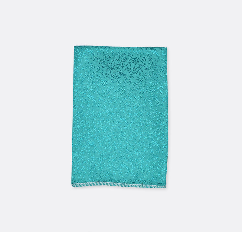 Aqua - Self Tie & Pocket Square Set
