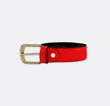 Luxury Red leather belt