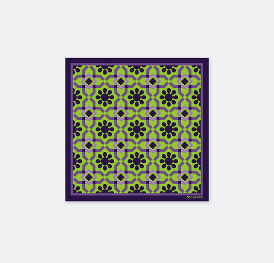 Weaving Pattern Silk Pocket Square by Monzoro