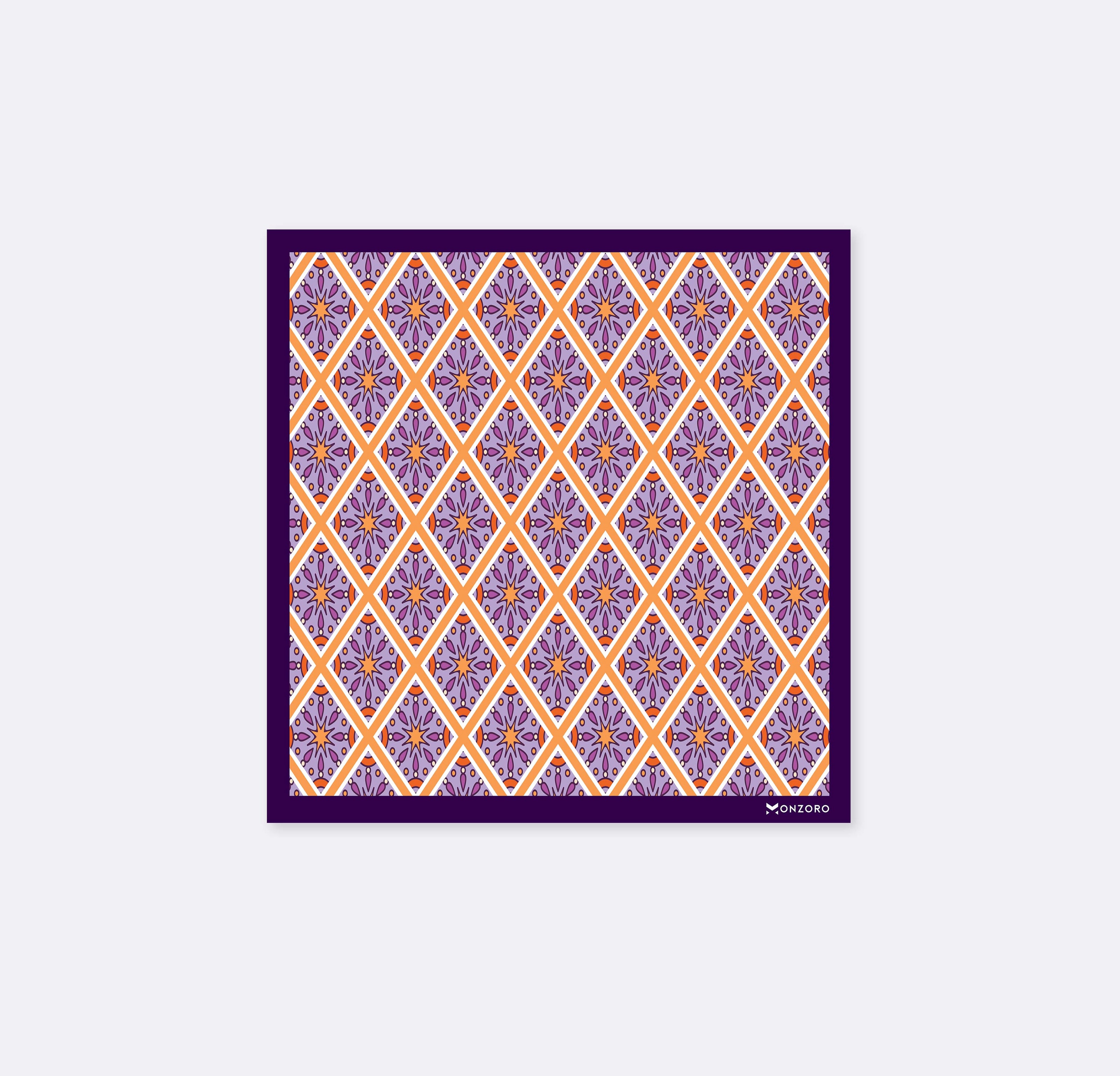 Retro Vintage Silk Pocket Square by Monzoro