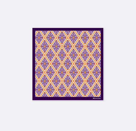 Retro Vintage Silk Pocket Square by Monzoro