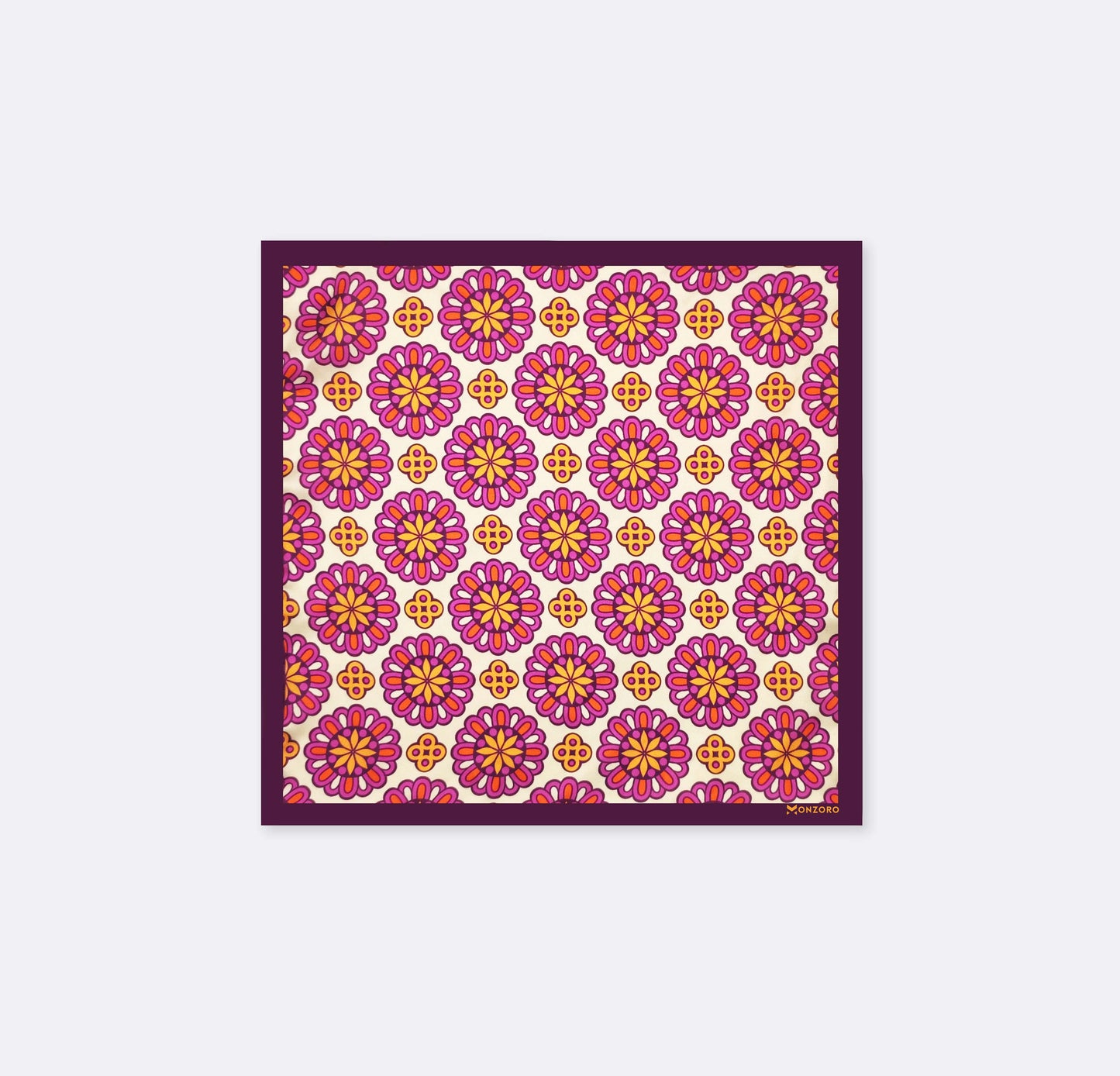 Ethnic Vector Pattern Silk Pocket Square