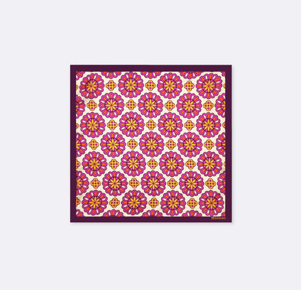 Ethnic Vector Pattern Silk Pocket Square by Monzoro