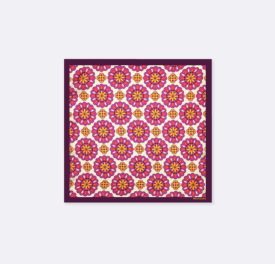 Ethnic Vector Pattern Silk Pocket Square by Monzoro