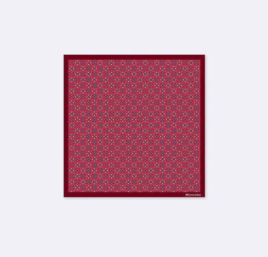 Seamless Repeat Pattern Silk Pocket Square by Monzoro