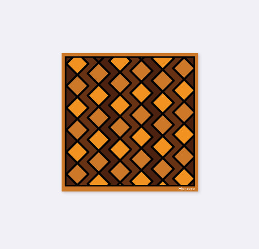 Fashion Geometric Pattern Silk Pocket Square