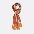 Copper Base Polka - Silk Men Scarf by Monzoro