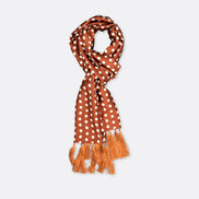 Copper Base Polka - Silk Men Scarf by Monzoro