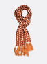 Copper Base Polka - Silk Men Scarf by Monzoro
