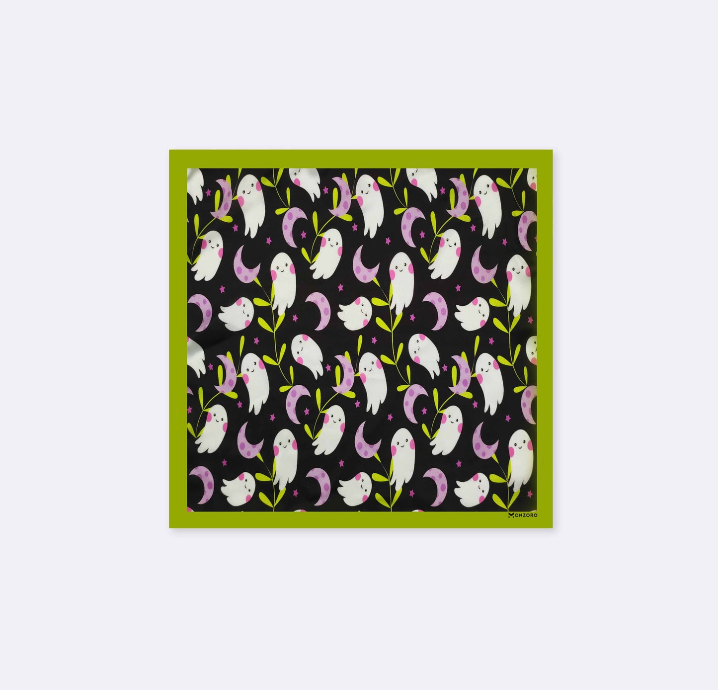 Halloween Scrapbook Paper Ghost Silk Pocket Square