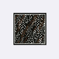 Winter Black Pattern Silk Pocket Square by Monzoro