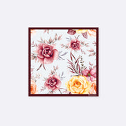 Elegant Seamless Floral Pattern Silk Pocket Square by Monzoro