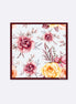 Elegant Seamless Floral Pattern Silk Pocket Square by Monzoro