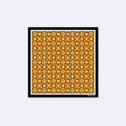 Geometric Repeat Pattern Silk Pocket Square