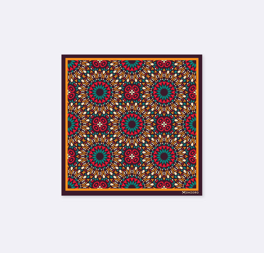 African Art Silk Pocket Square