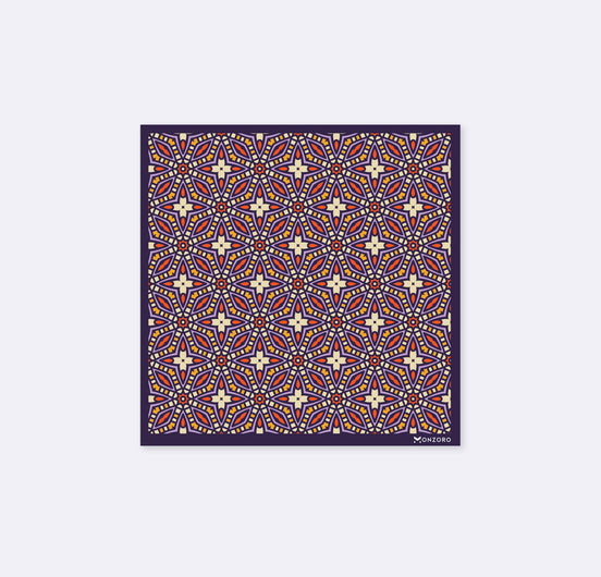 Colourful Abstract Art Silk Pocket Square by Monzoro