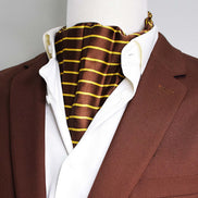 Yellow Cane Hazel Silk Ascot by Monzoro – view 3
