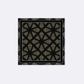 Black & Gold Geometric - Silk Pocket Square by Monzoro