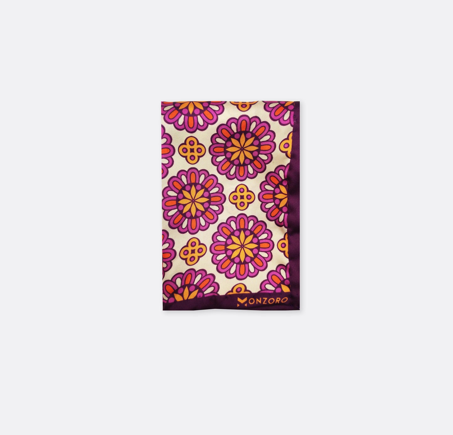 Ethnic Vector Pattern Silk Pocket Square