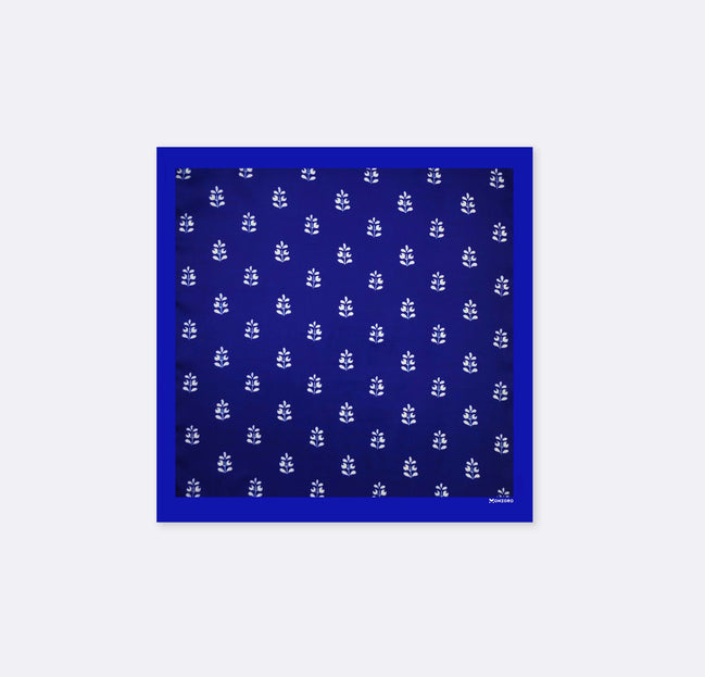 White Conifer - Silk Pocket Square by Monzoro